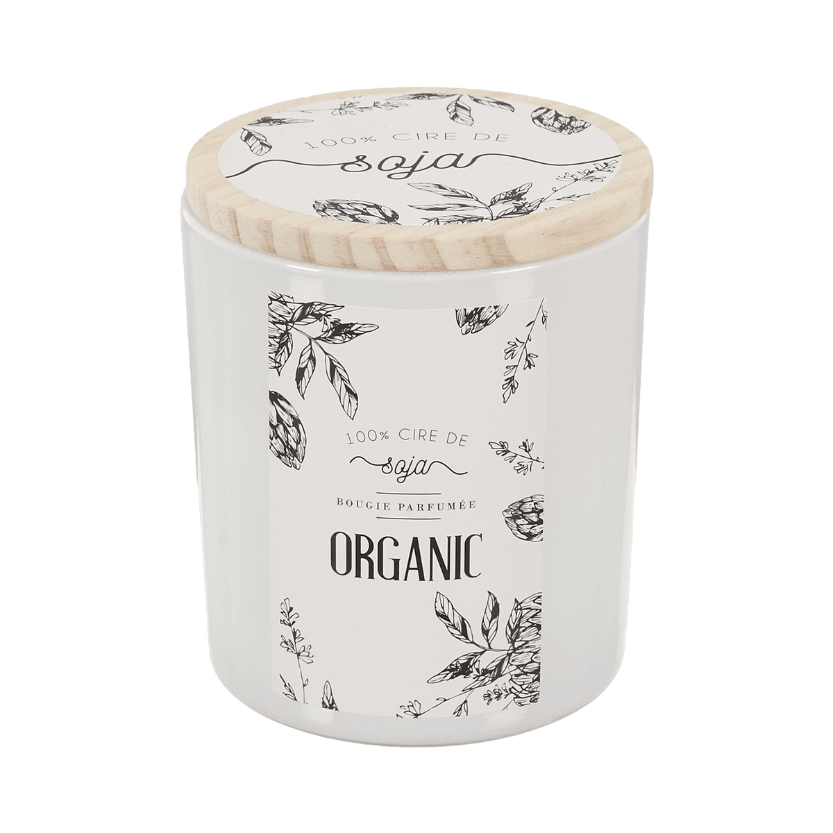 Bougie parfumée Soja wood Blanc