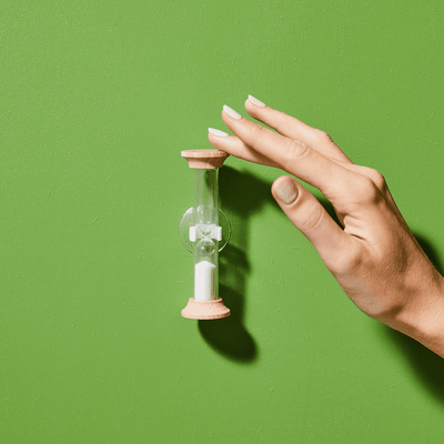 KIKKERLAND Accessoire de toilette Shower timer Blanc