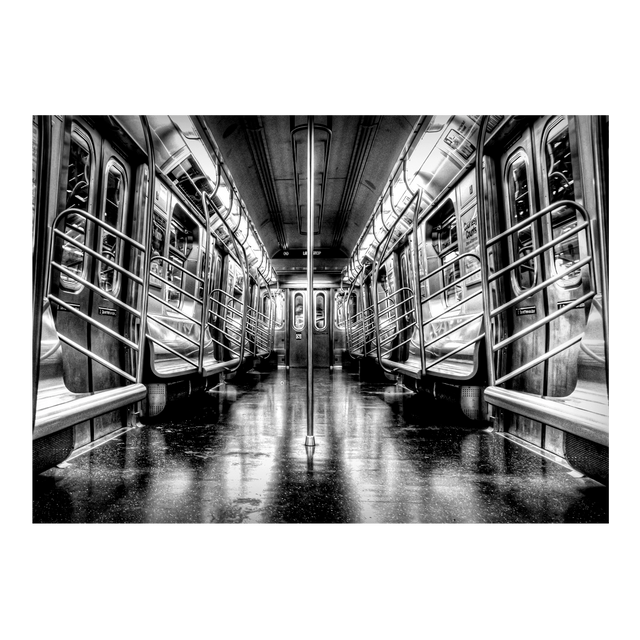 Tableau en verre UNDERGROUND coloris noir