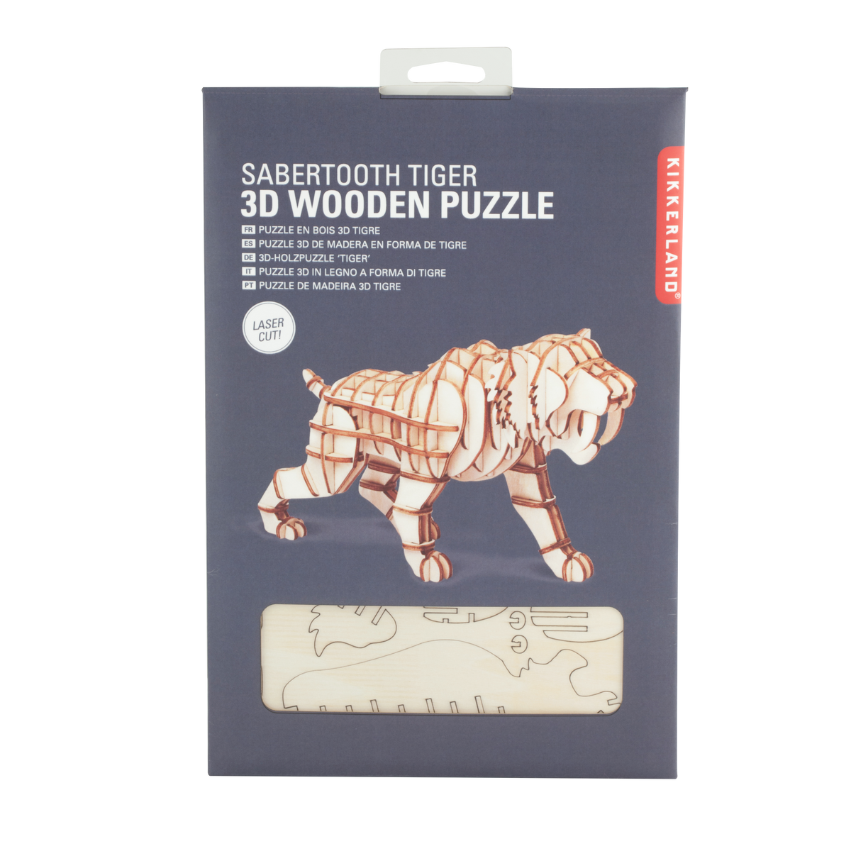 KIKKERLAND Puzzle 3D 3d tigre Brun