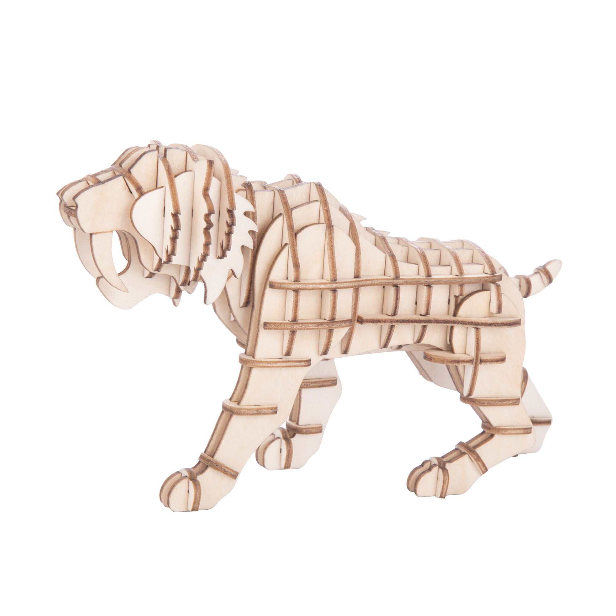 KIKKERLAND Puzzle 3D 3d tigre Brun