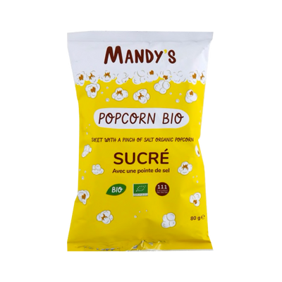 MANDY'S Confiserie Mandy' - popcorn sucré pointe de sel bio 80G