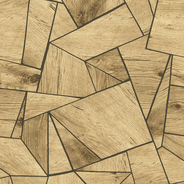 Papier peint intissé COLOMBO coloris bois miel