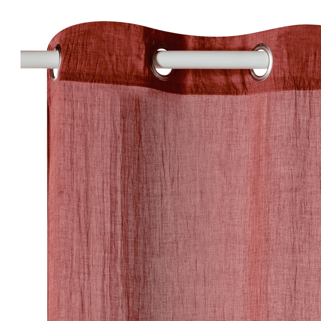 Voilage NOLAN coloris poterie 140 x 240 cm