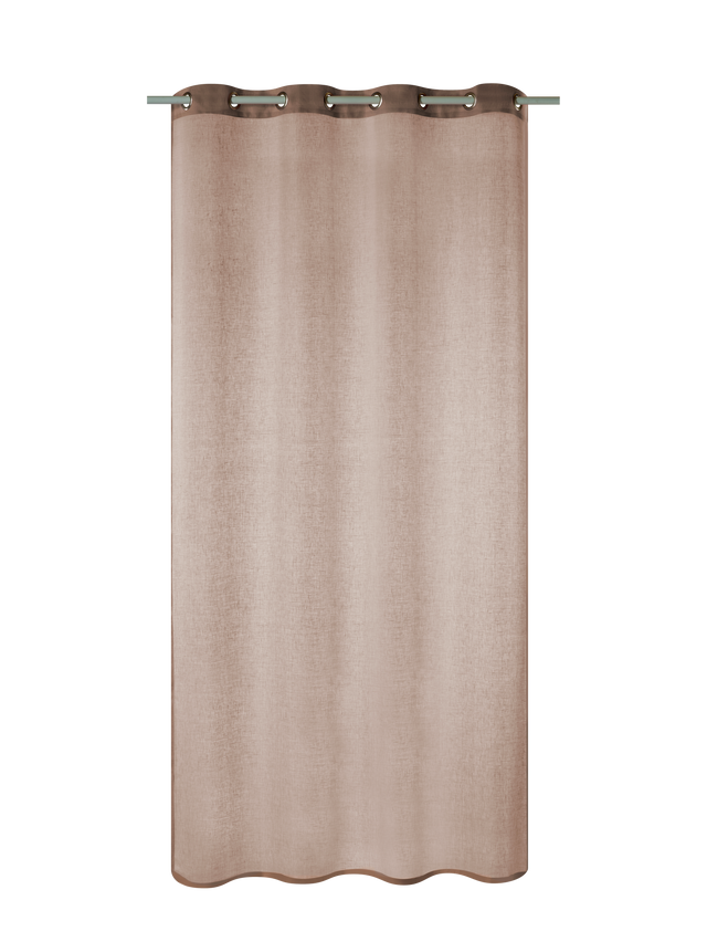 Voilage Lin LINAE coloris santal 140 x 260 cm
