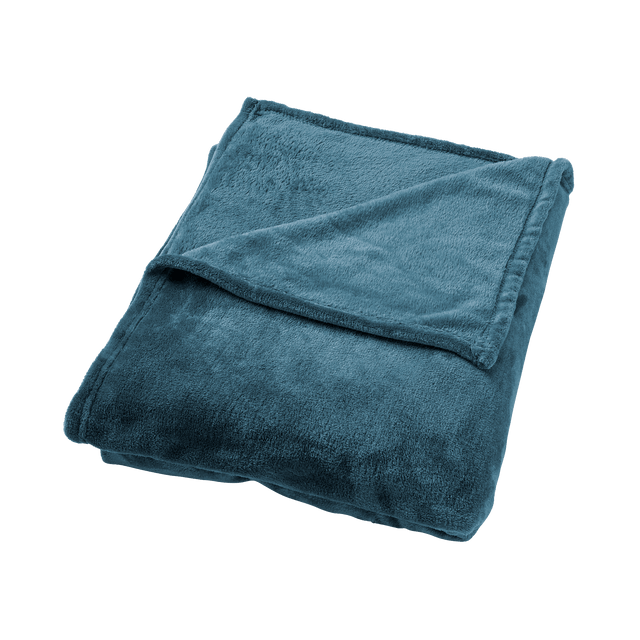 Plaid polaire TILLIE coloris bleu nuit