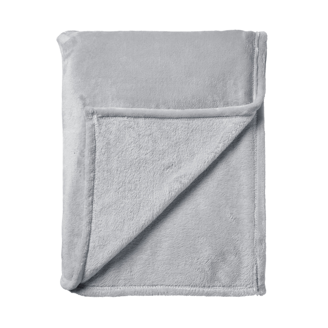 Plaid polaire TILLIE coloris gris perle