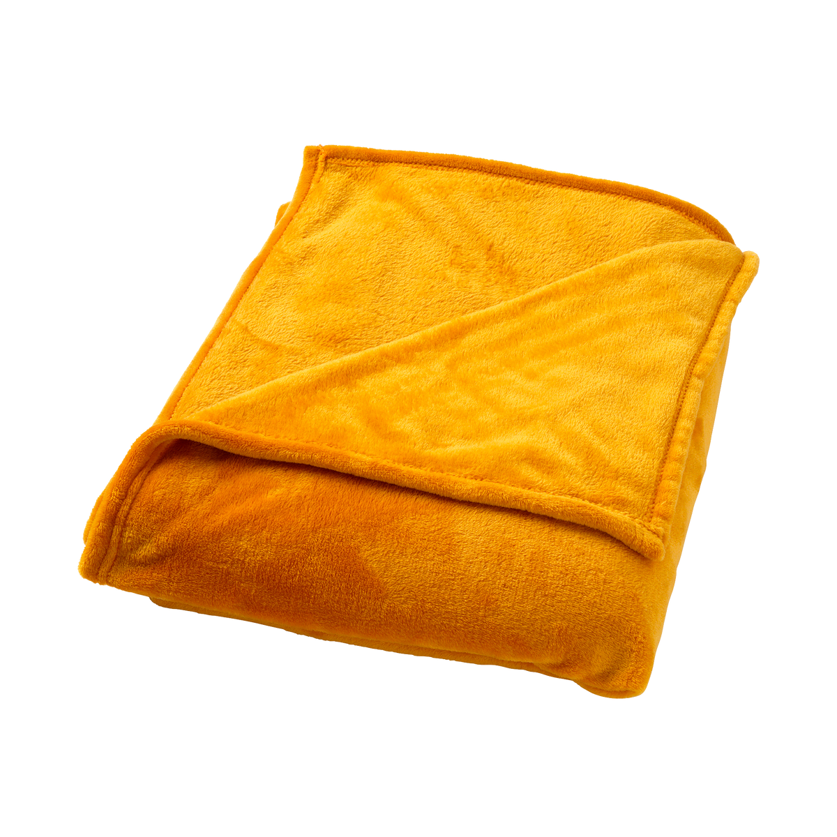 Plaid polaire Tillie Jaune curry