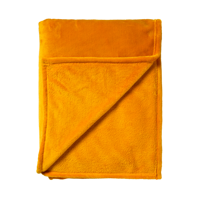 Plaid polaire TILLIE coloris jaune curry