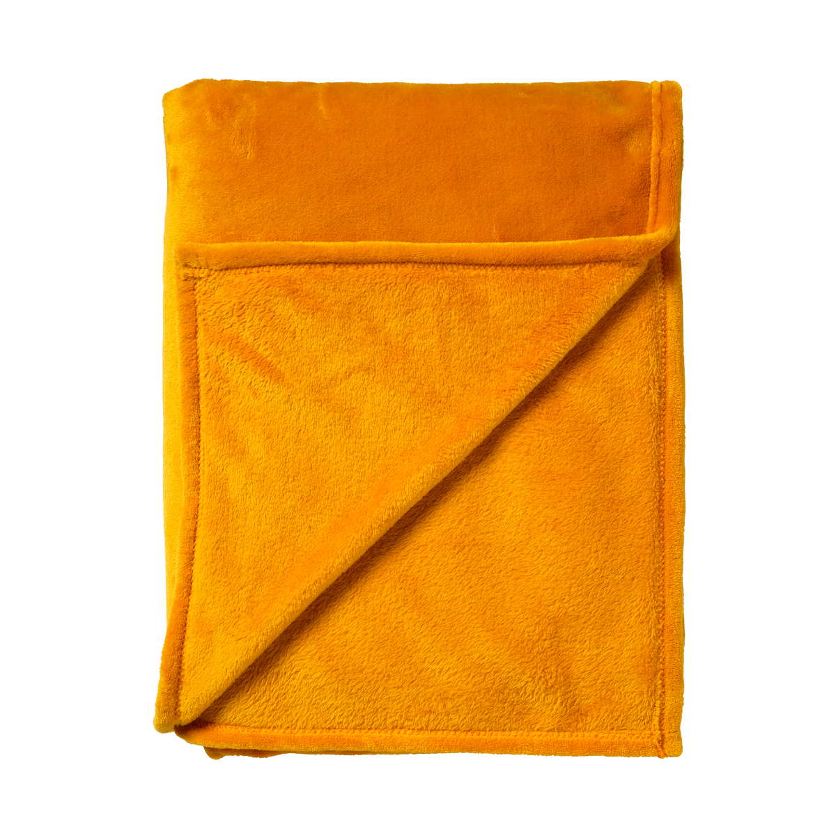 Plaid polaire Tillie Jaune curry