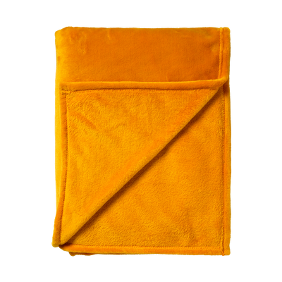 Plaid polaire Tillie Jaune curry