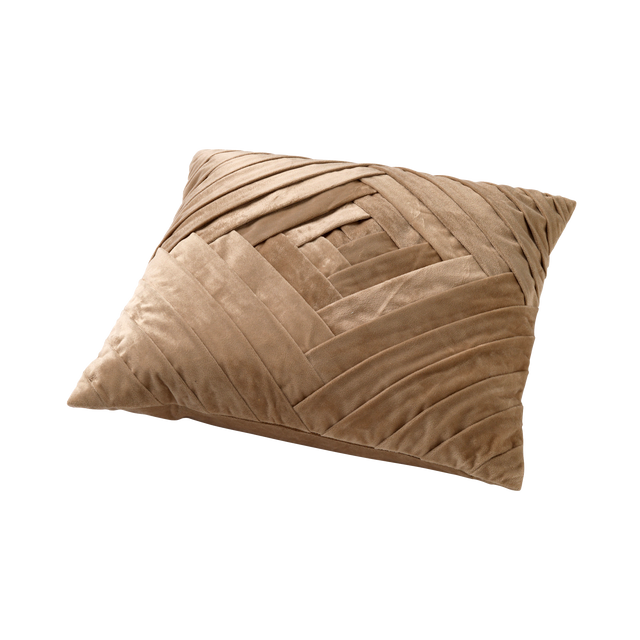 Coussin ILLY coloris taupe 45 x 45 cm