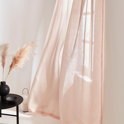 Voilage Lin Linae Rose nude