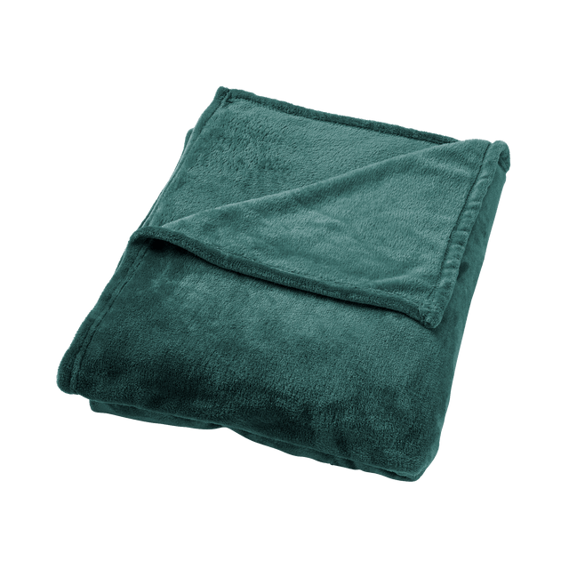 Plaid polaire TILLIE coloris vert émeraude