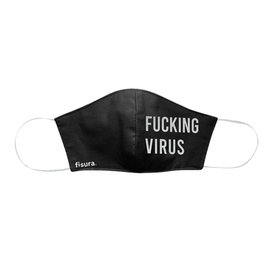 Masque tissu Fray Noir