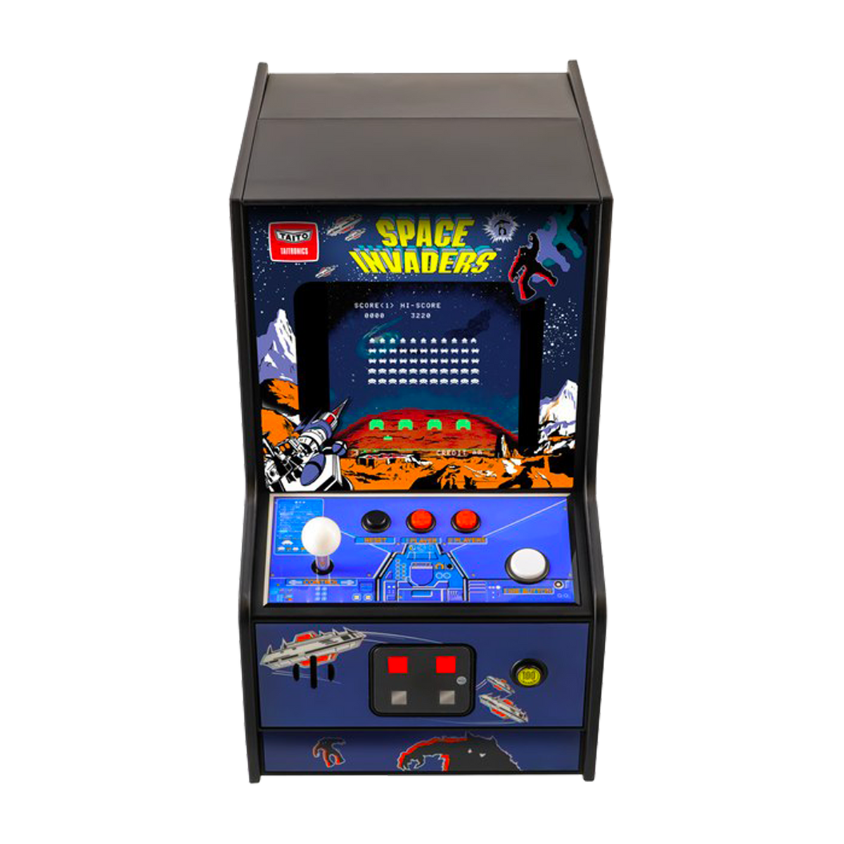 Mini console de jeu Space invaders arcade Multicolore