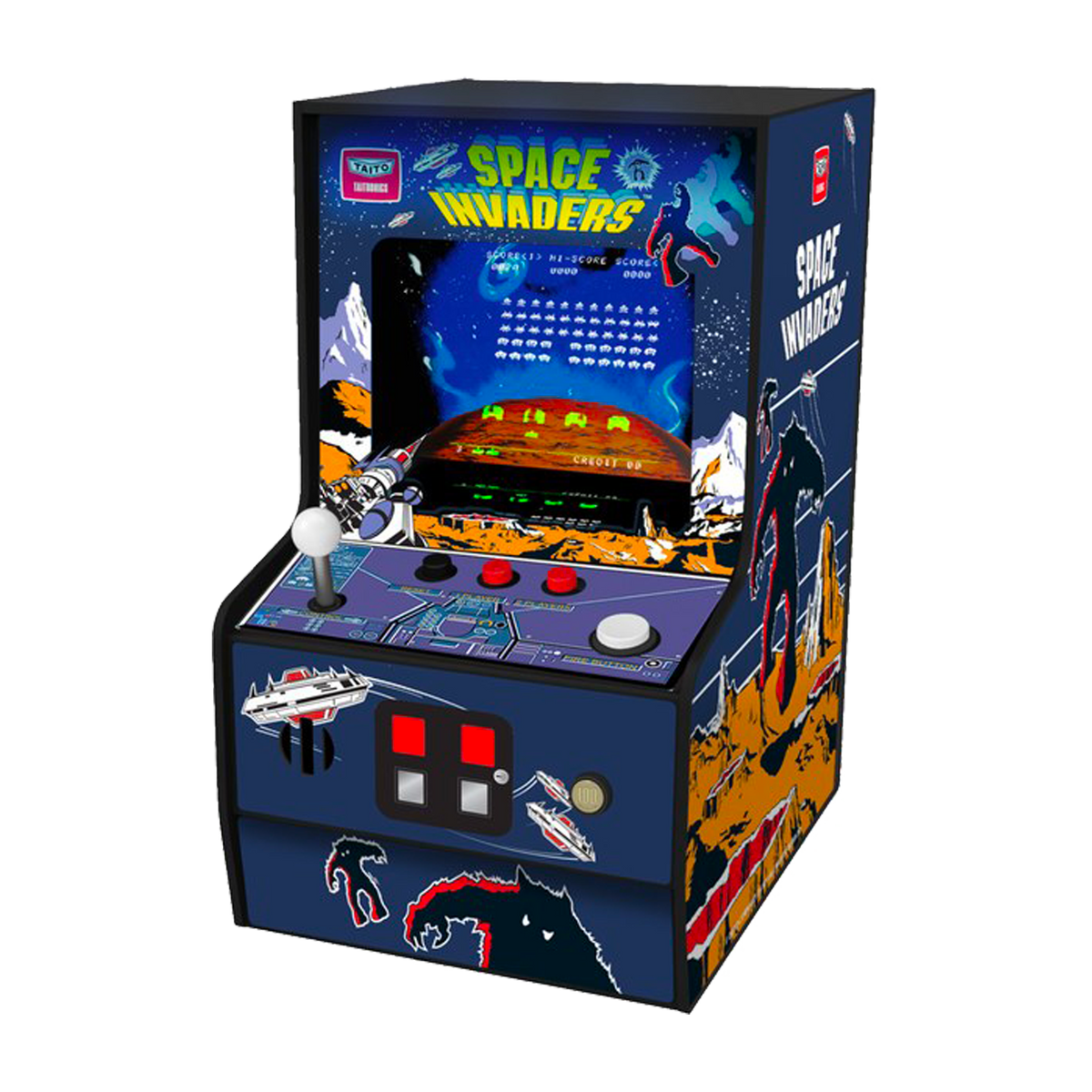 Mini console de jeu Space invaders arcade Multicolore