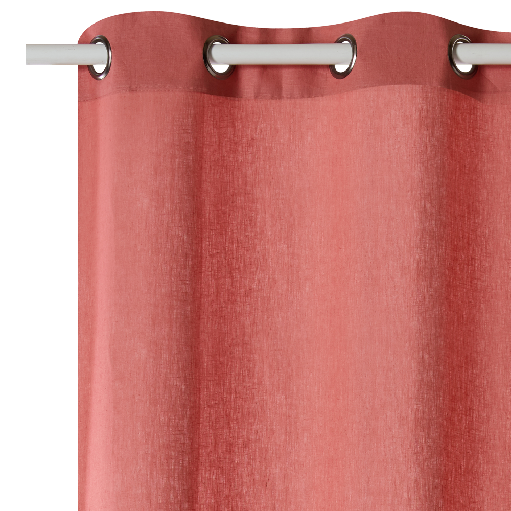 Rideau Lin Linneo Rose des sables