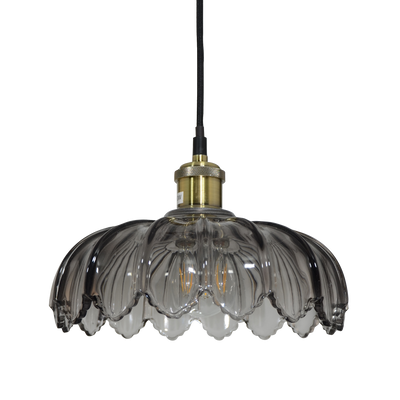 Suspension Virgo Verre fumé