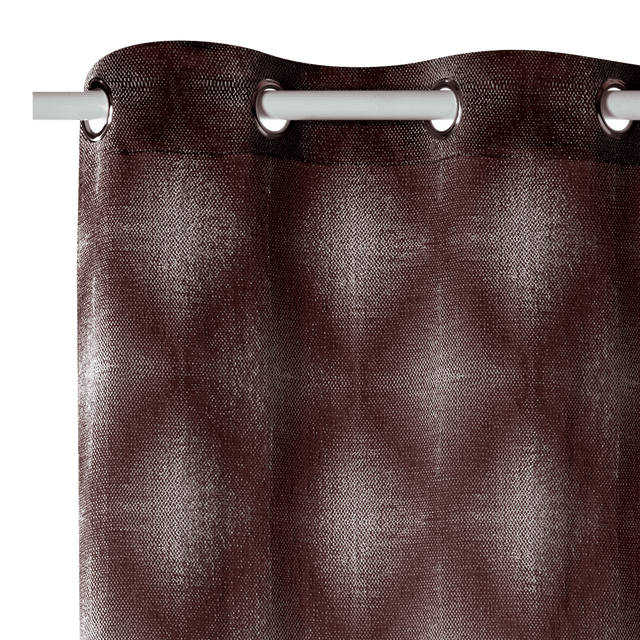 Rideau ASSELA coloris écorce 140 x 260 cm