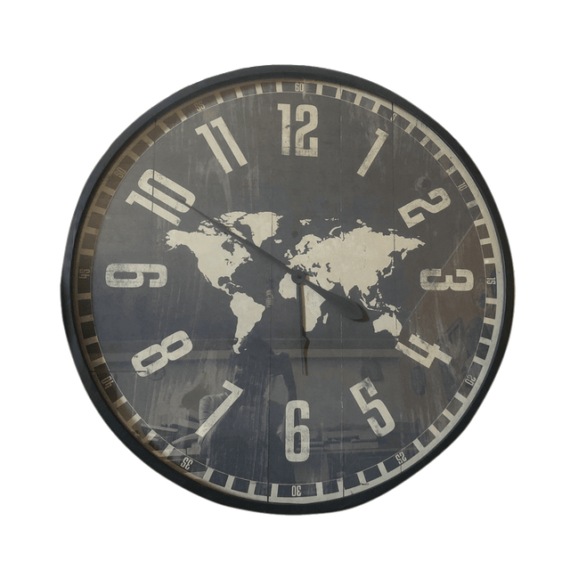 4MURS Horloge WORLD coloris noir