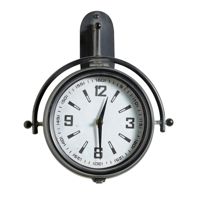 4MURS Horloge en métal MADISSON coloris noir