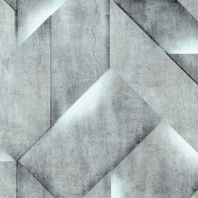 Papier peint intissé DOWNTOWN coloris gris béton