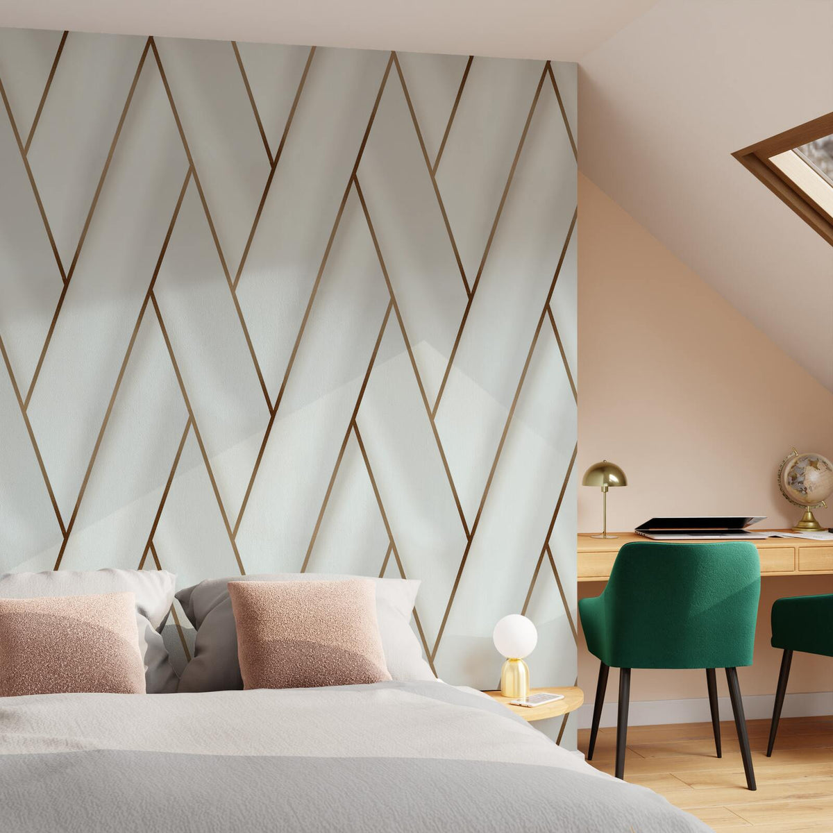 Papier peint intissé Piazza Blanc