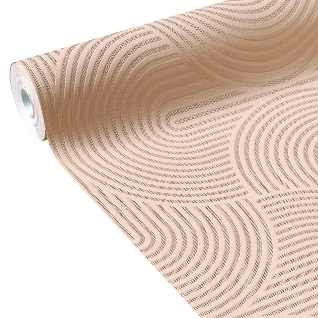 Papier peint intissé RAFAELLA coloris rose poudré