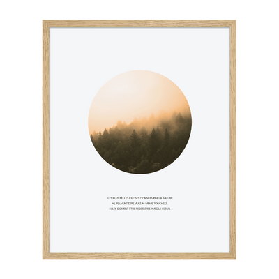 4MURS Tableau Foret ronde Blanc