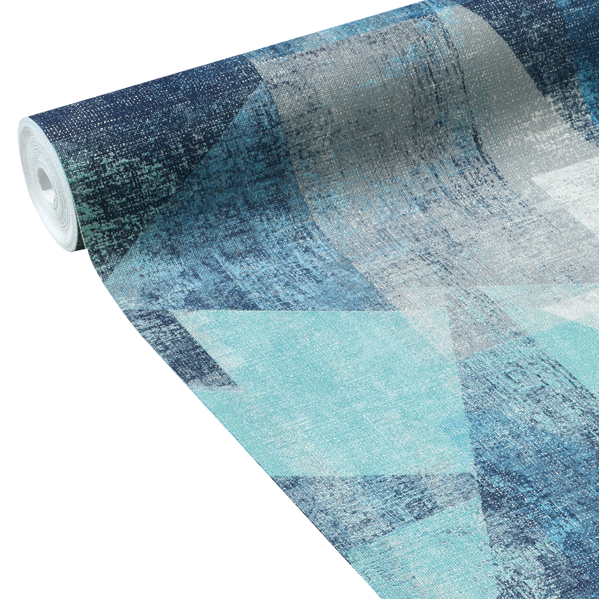 Papier peint intissé Benson Bleu jeans