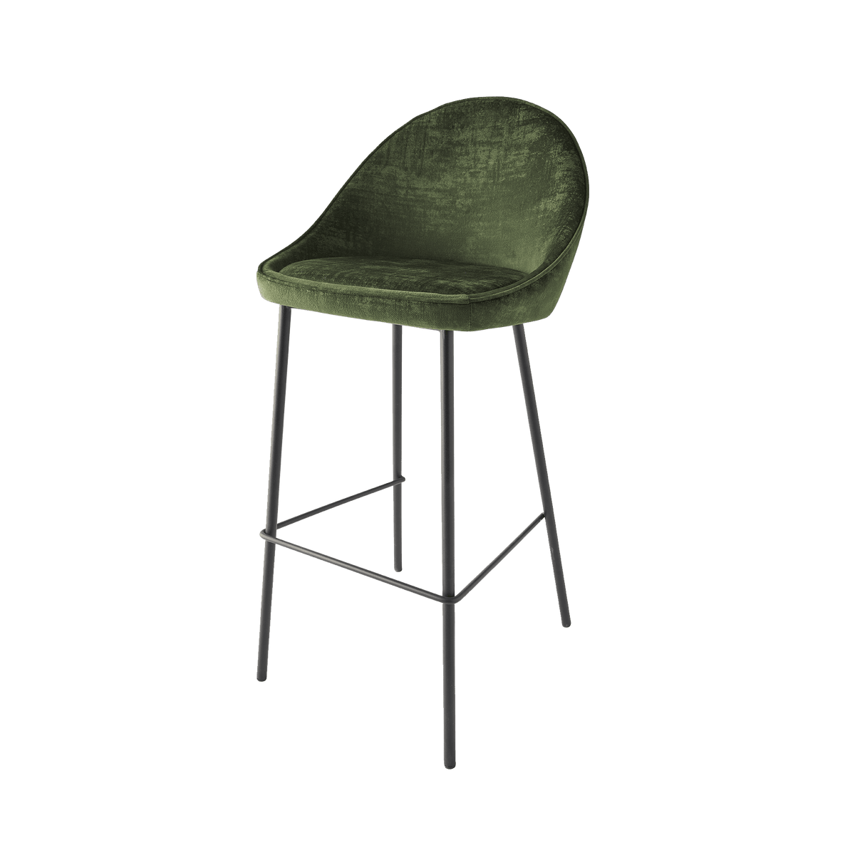 4MURS Tabouret de bar Caitlyne Vert 1 place