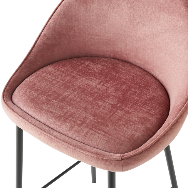 4MURS Tabouret de bar CAITLYNE coloris rose