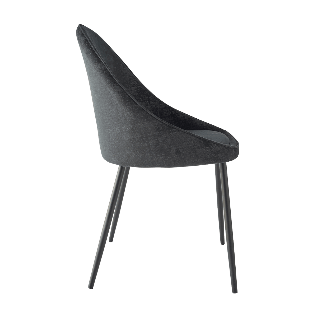 4MURS Chaise Adaline Noir 1 place