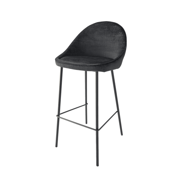 4MURS Tabouret de bar CAITLYNE coloris noir