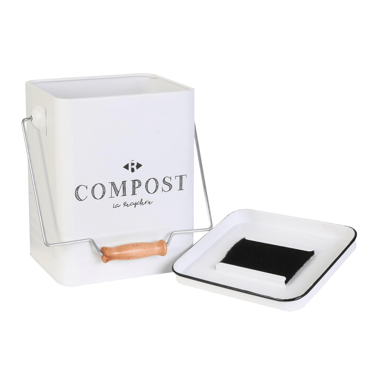 Boîte Bac pour compost Blanc 5L
