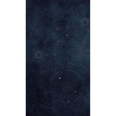 4MURS Papier peint panoramique L Astral small Bleu nuit Mat