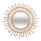 Miroir en rotin Solis Brun