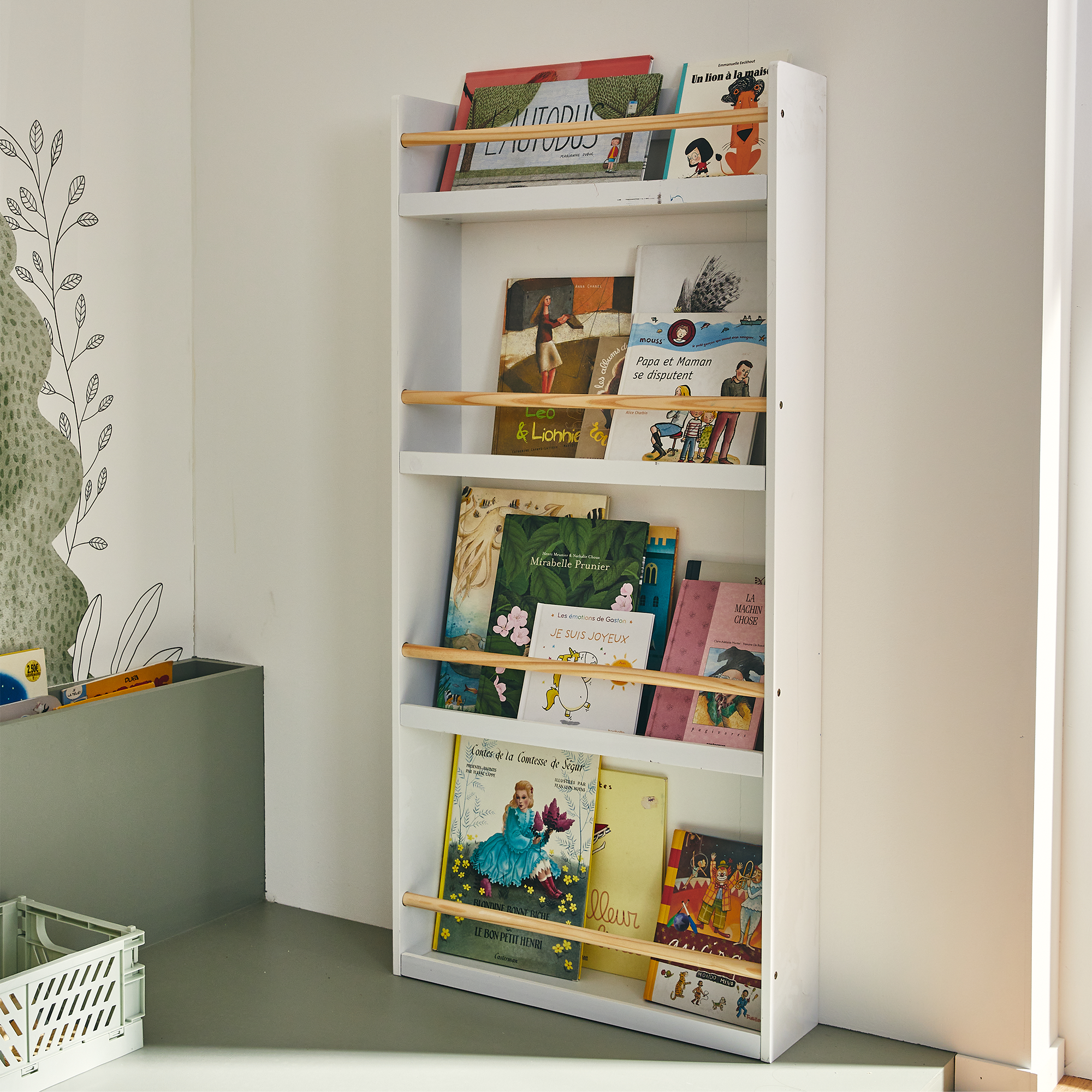 Etagère murale en bois Billy Blanc