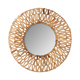 Miroir en rotin Elegia Brun