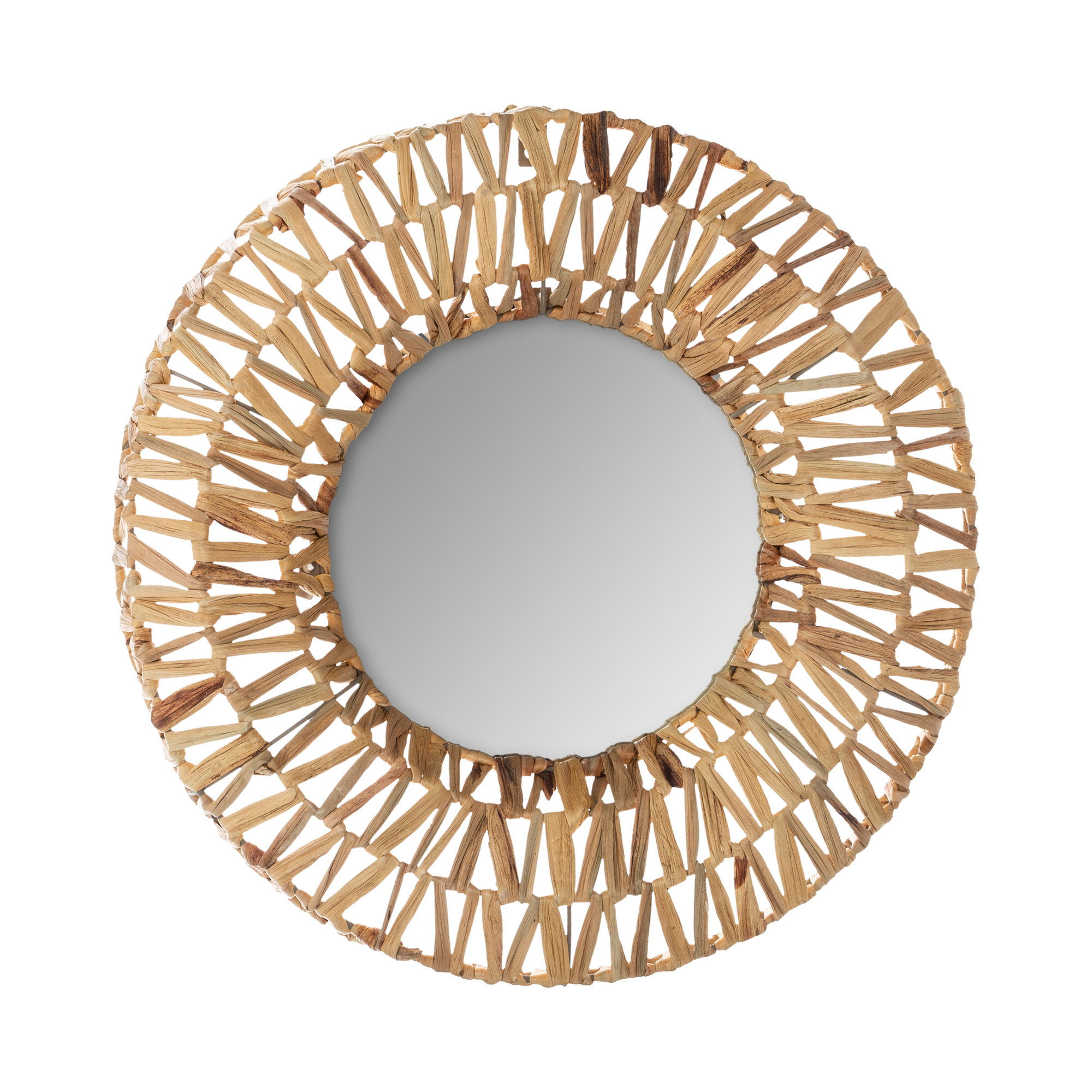 Miroir en rotin Elegia Brun