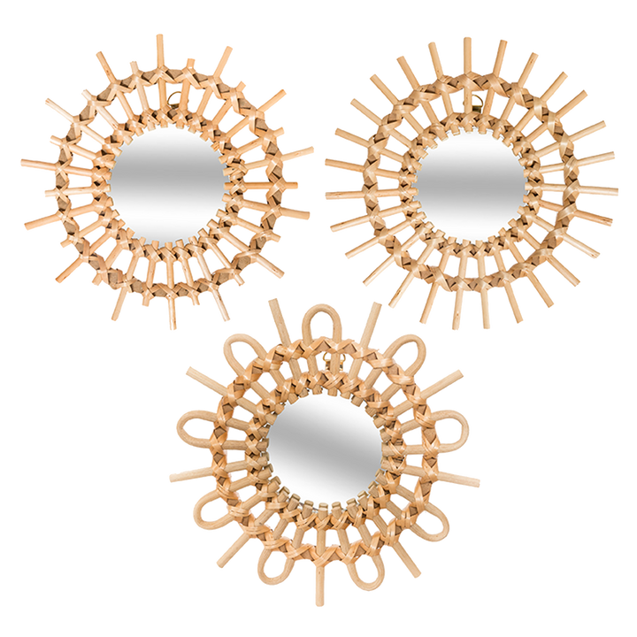 Miroir en rotin Matahari Rotin