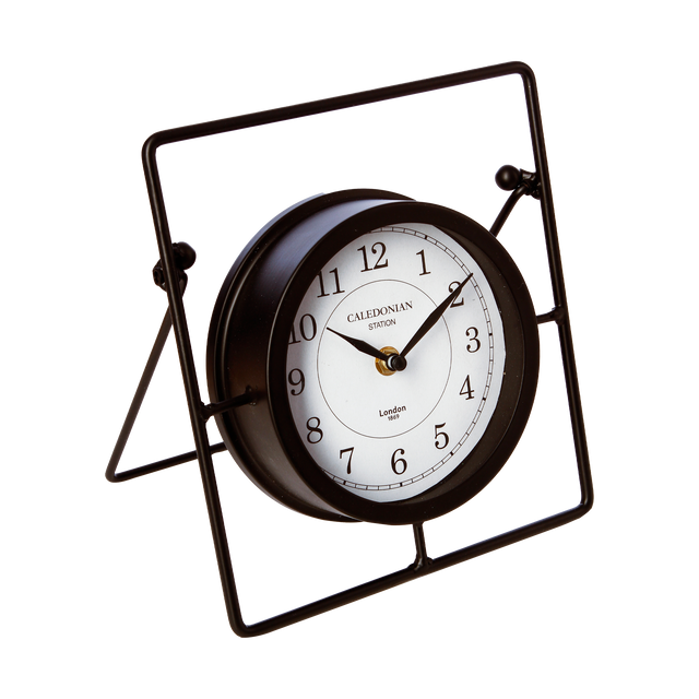 Horloge à poser CAMERON coloris noir