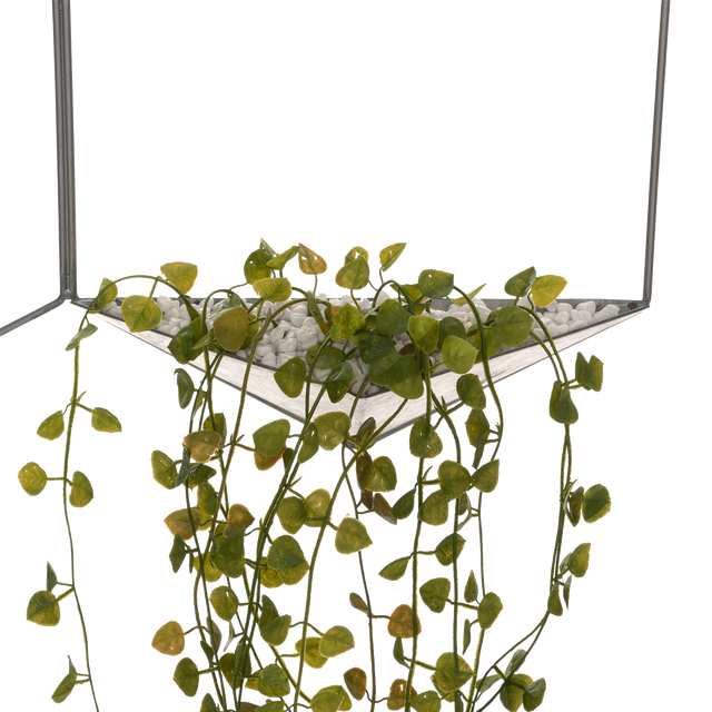 Déco murale métal HEXA coloris noir