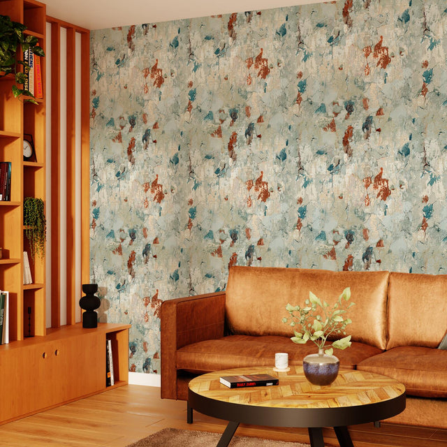 Papier peint intissé BARCELONA PLAZA X METROPOLITAN STORIES multicolore