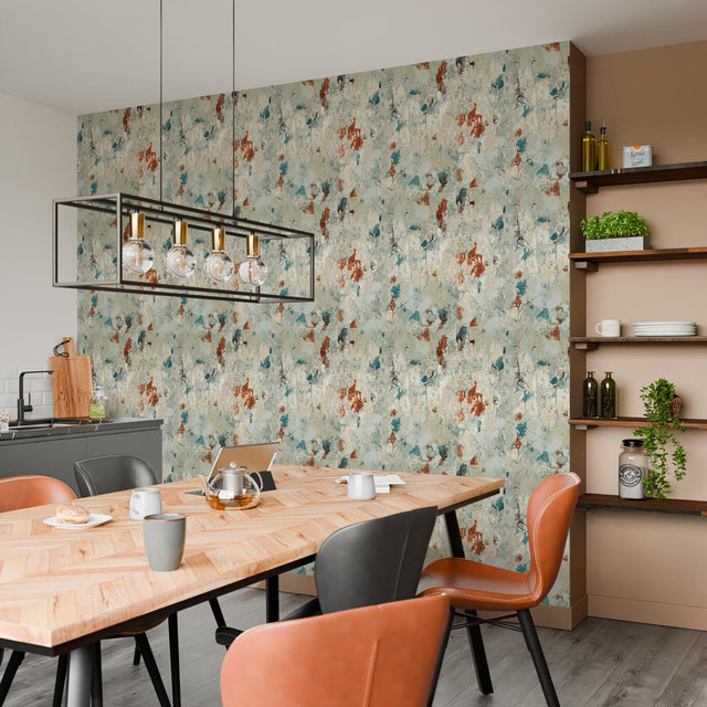 Papier peint intissé BARCELONA PLAZA X METROPOLITAN STORIES multicolore