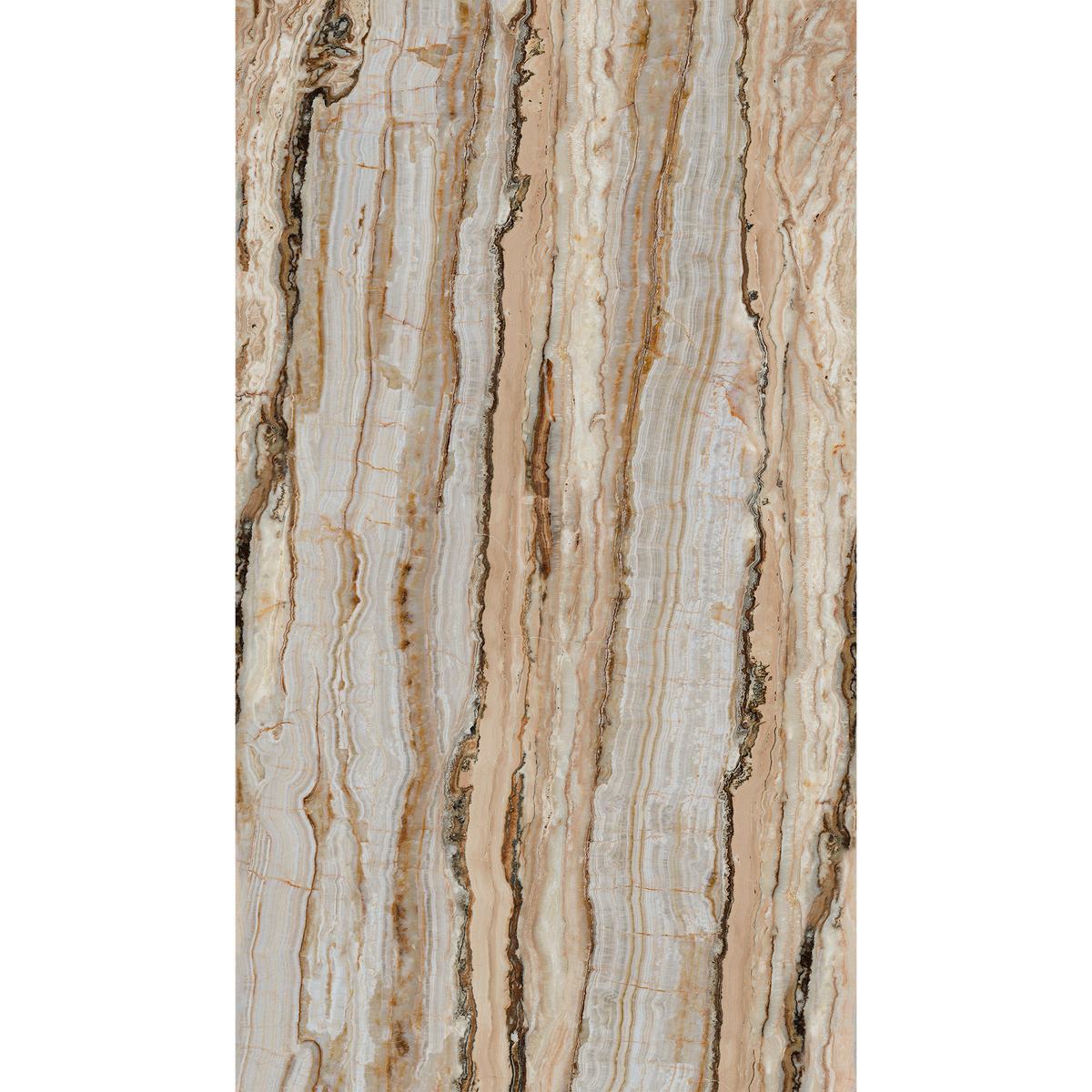 Papier peint panoramique L Garance Caramel Satiné