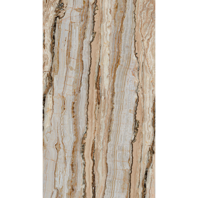 Papier peint panoramique L Garance Caramel Satiné