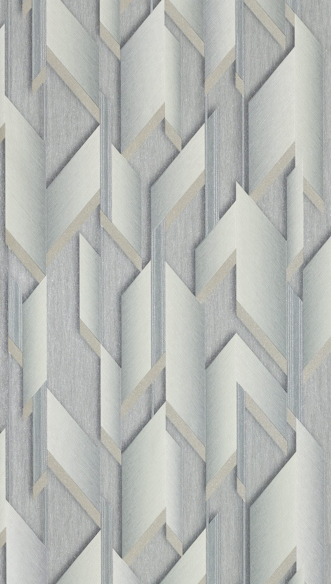 Papier peint intissé Nikolai Gris perlé