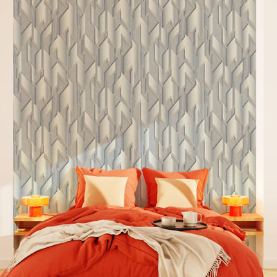 Papier peint intissé Nikolai Gris perlé